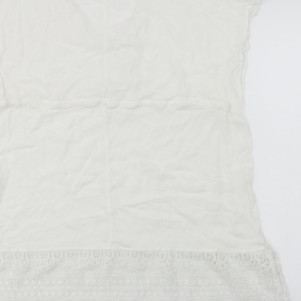 New Look Womens White Basic T-Shirt Size M