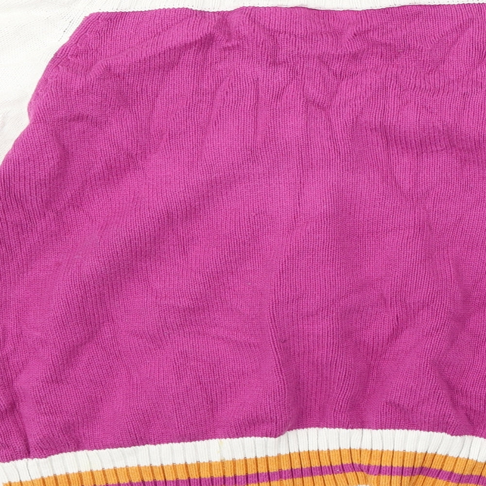 Brave Soul Womens Pink Full Zip Jumper Size M