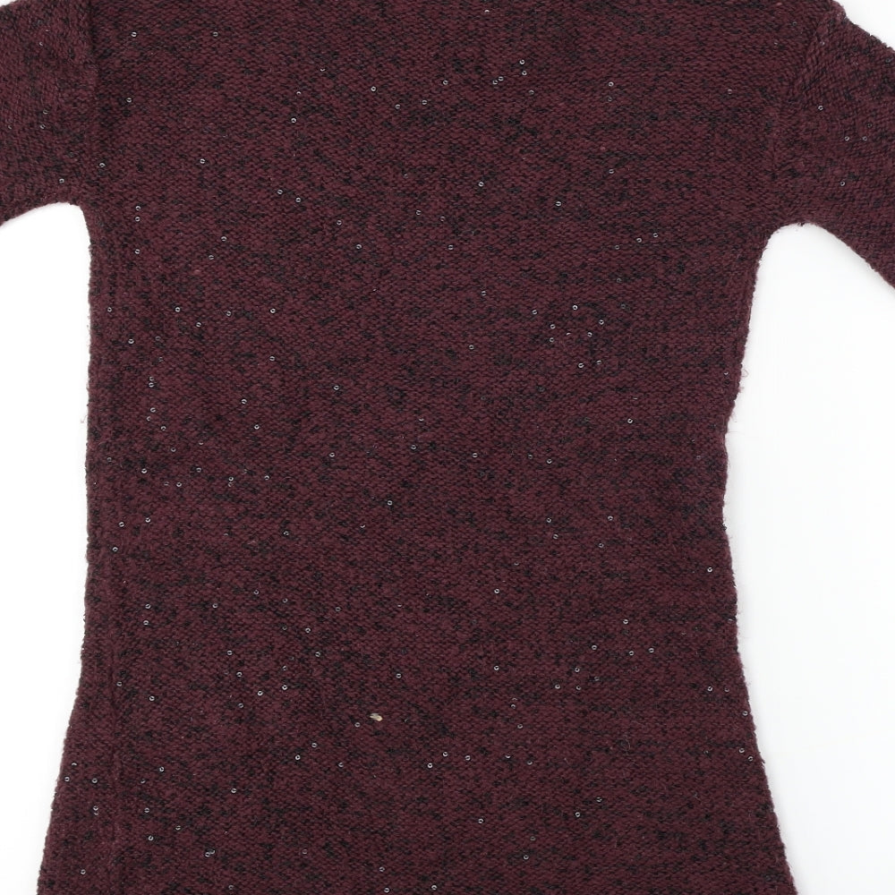 Dorothy Perkins Womens Purple Pullover Jumper Size S