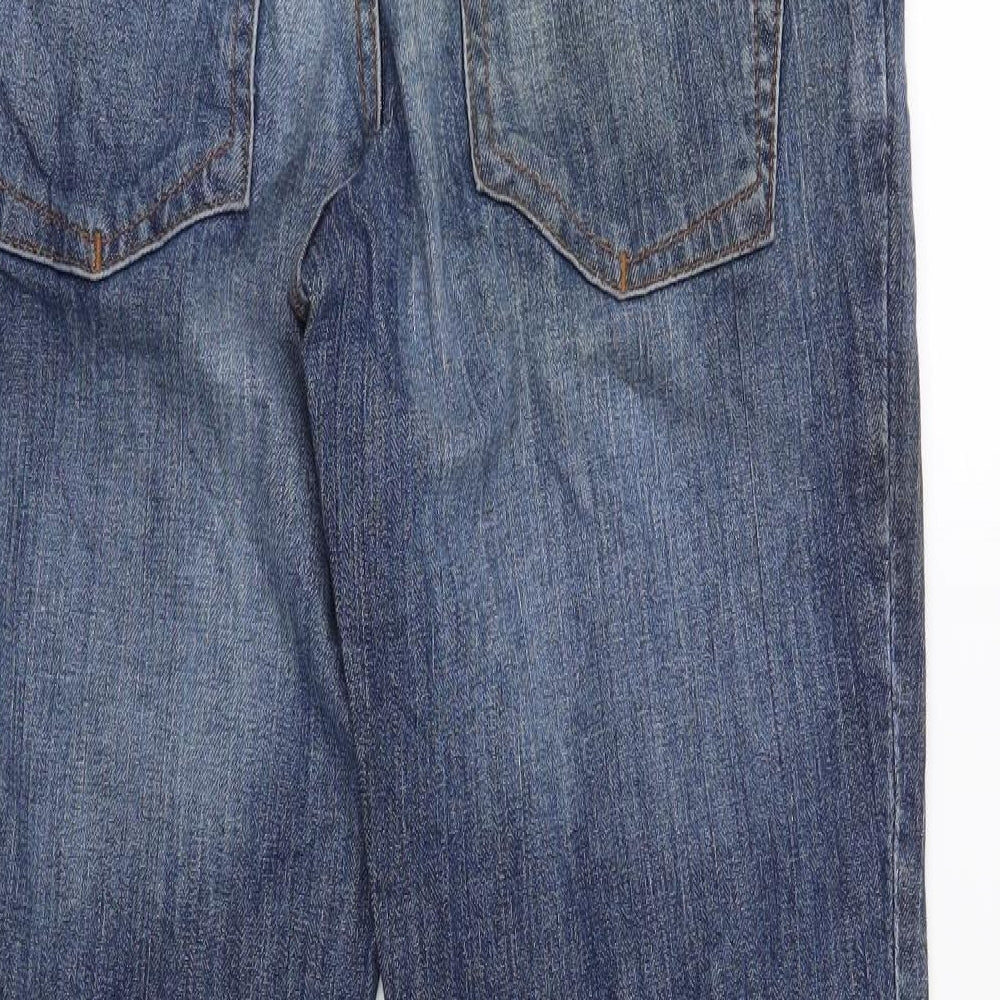 H&M Womens Blue Denim Bootcut Jeans Size S L30 in