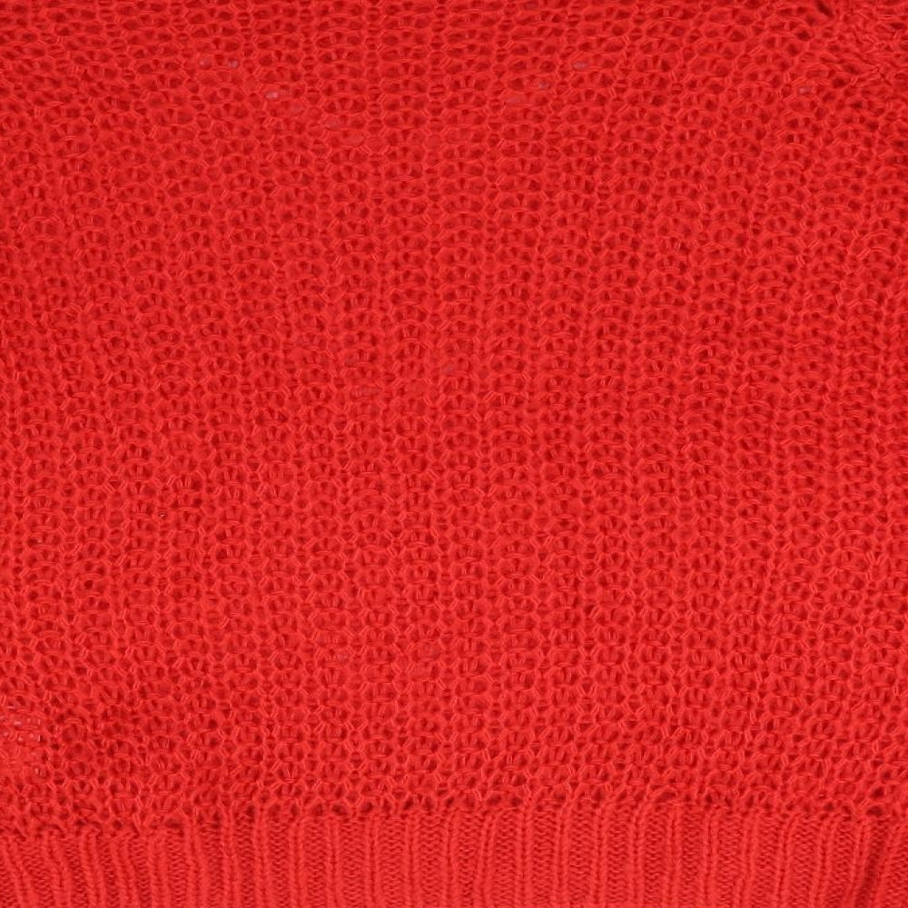 Moda Womens Red Knit Pullover Jumper Size S