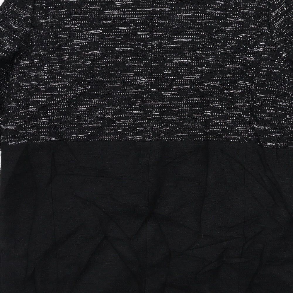 Per Una Womens Black Overcoat Coat Size 10