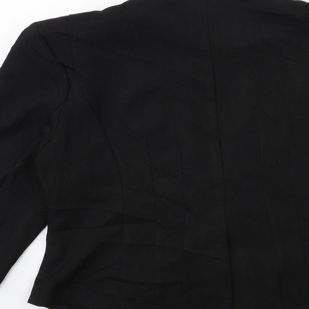 eve Womens Black Jacket Blazer Size 12