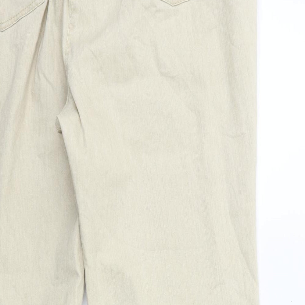 ZERRES Womens Beige Denim Straight Jeans Size 20 L29 in