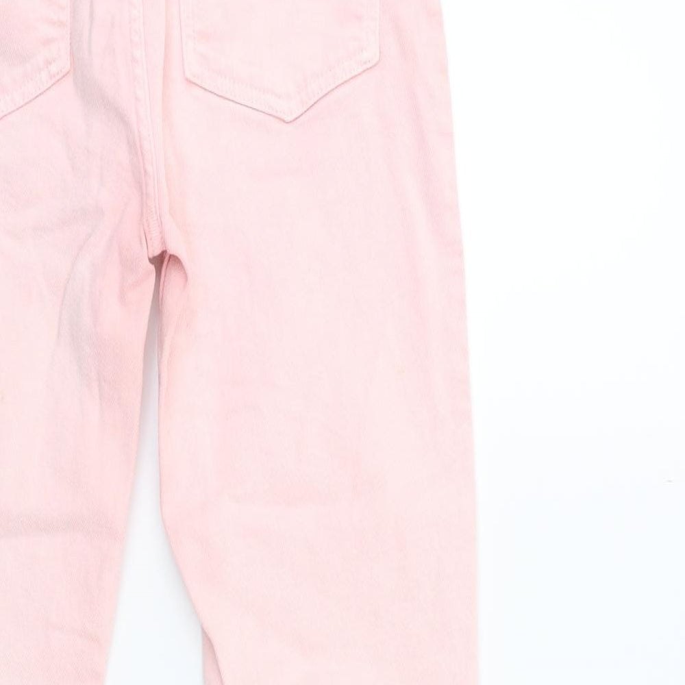 Preworn Womens Pink Denim Skinny Jeans Size 28 in L25 in