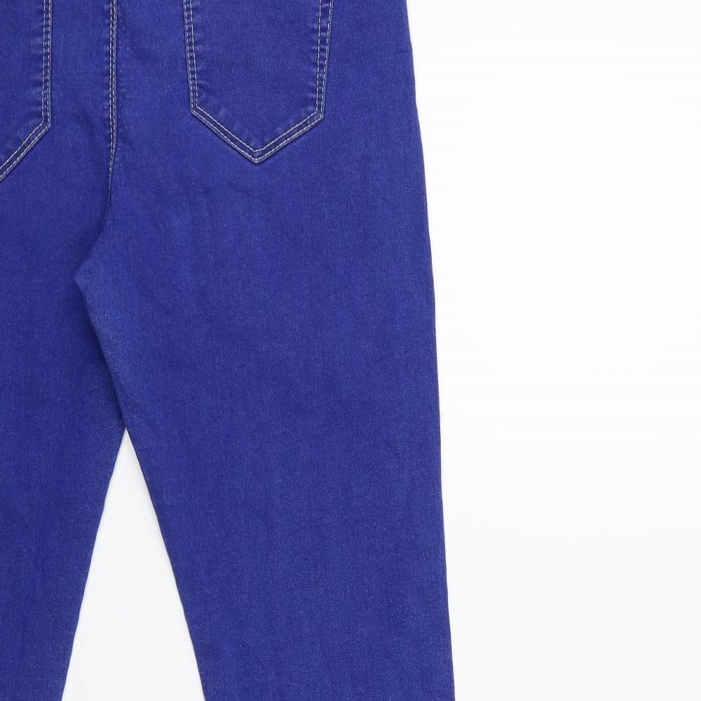 Denim & Co. Womens Blue Denim Jegging Jeans Size 14 L28 in