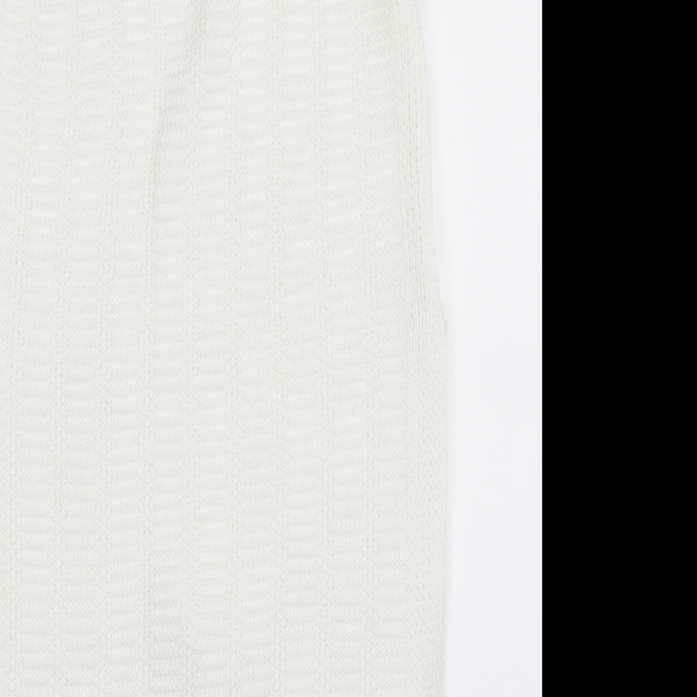 New Look Womens Ivory Vest Jumper Size 6