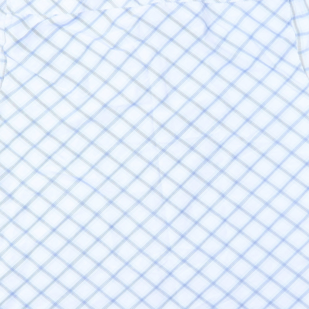 NEXT Mens Blue Geometric Button-Up Size M