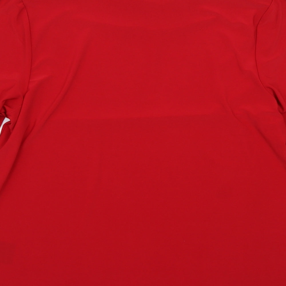 Anna rose Womens Red Basic T-Shirt Size L