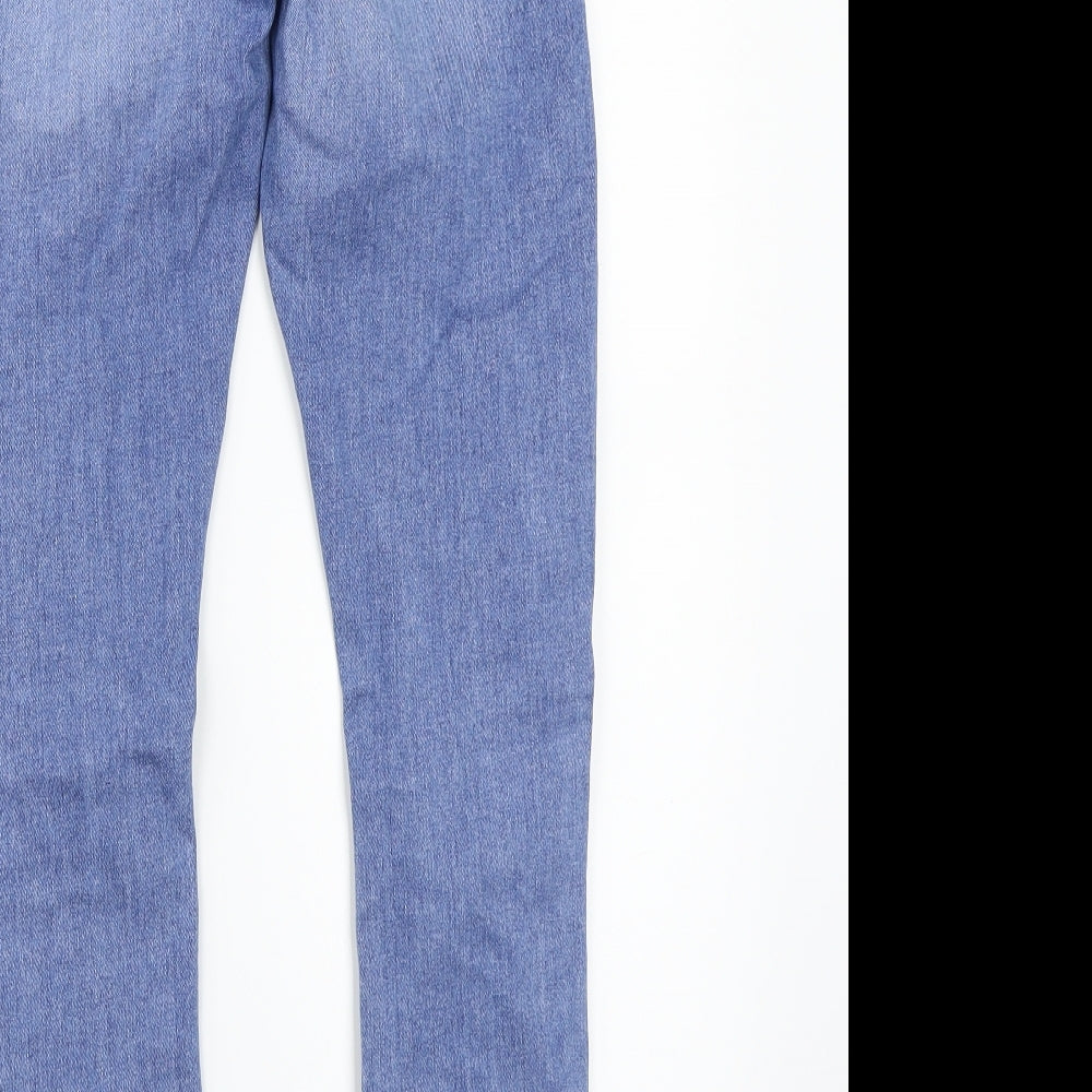 Miss denim Womens Blue Straight Jeans Size 12 L28 in
