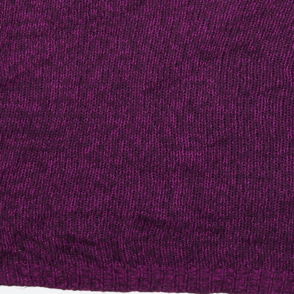 New Look Womens Purple Knit Pullover Jumper Size 14