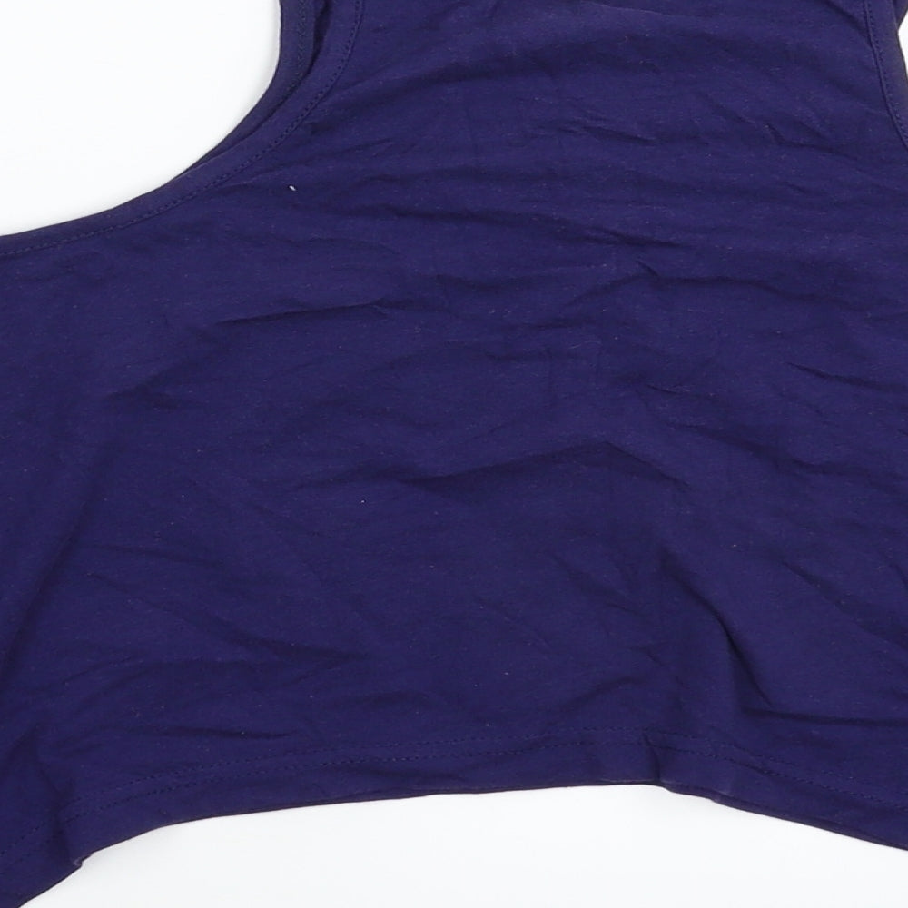 Preworn Girls Blue Basic T-Shirt Size L