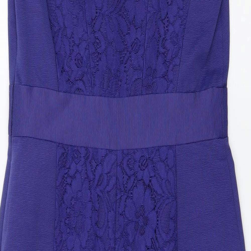 Monsoon Womens Blue Pencil Dress Size 8