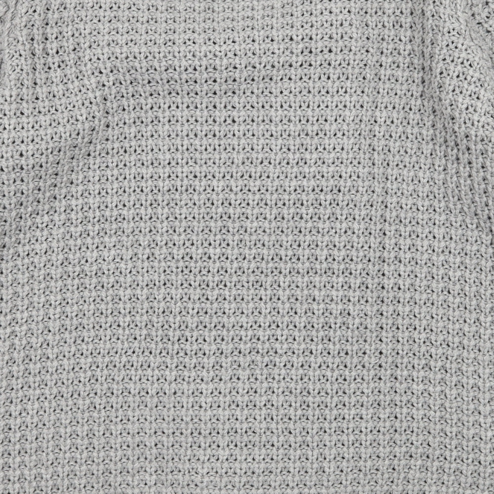 Store Twenty One Womens Grey Knit Cardigan Jumper Size S