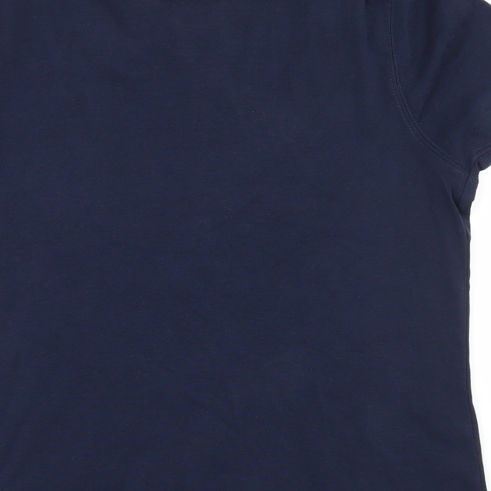 Bonmarché Womens Blue Jersey Basic T-Shirt Size M