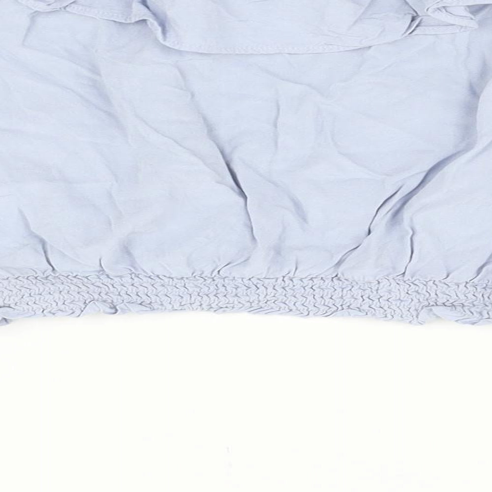 H&M Girls Blue Basic Blouse Size 10-11 Years