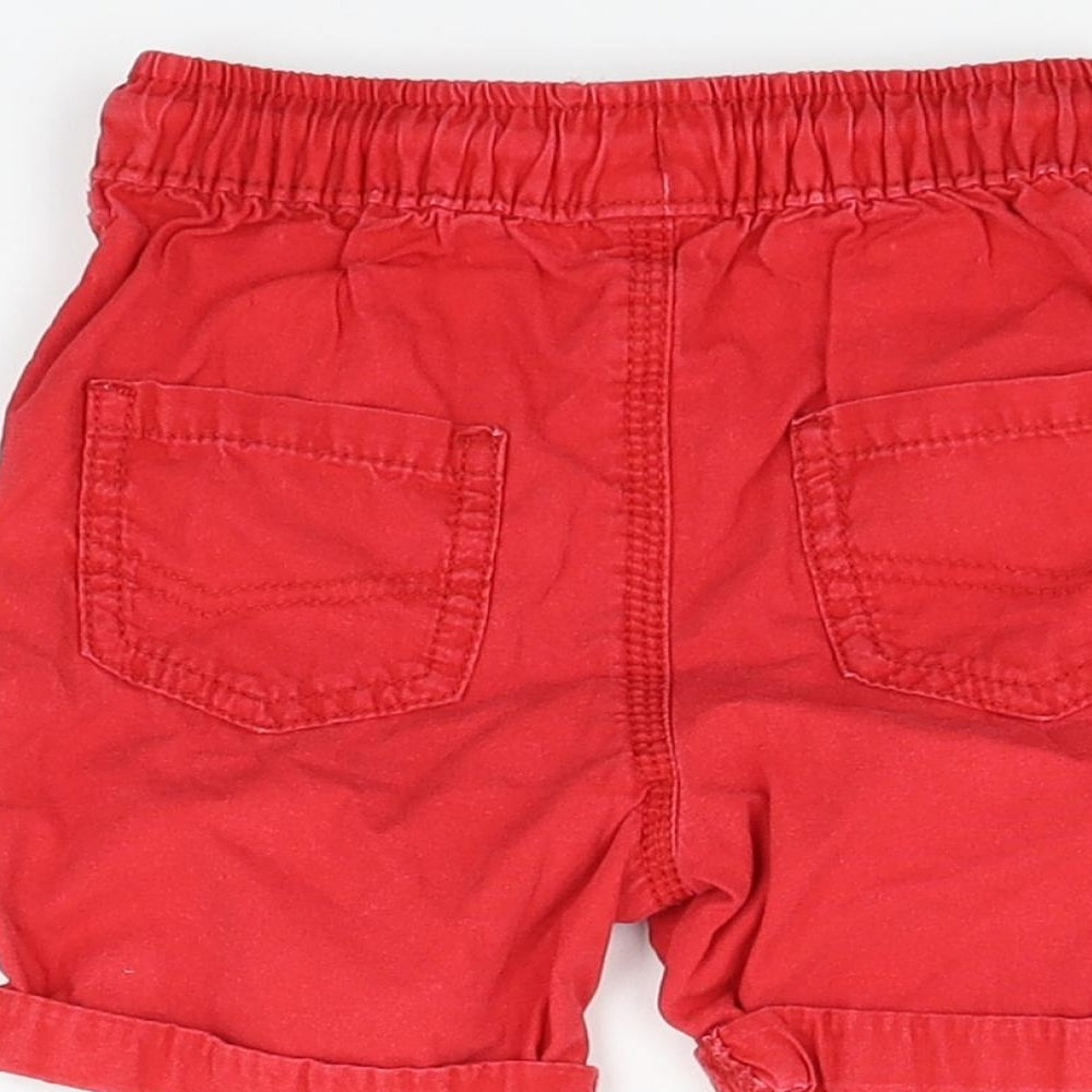 George Boys Red Chino Shorts Size 2 Years