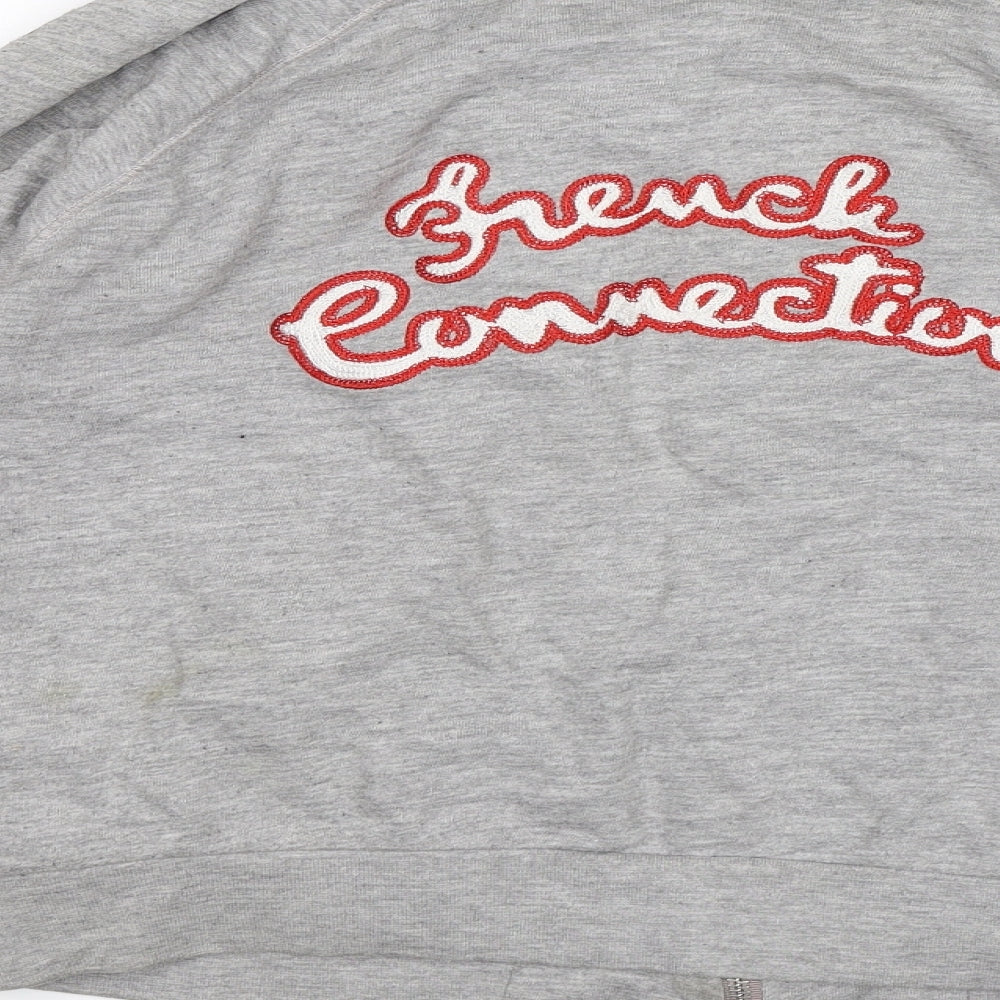 French Connection Womens Grey Full Zip Jumper Size S