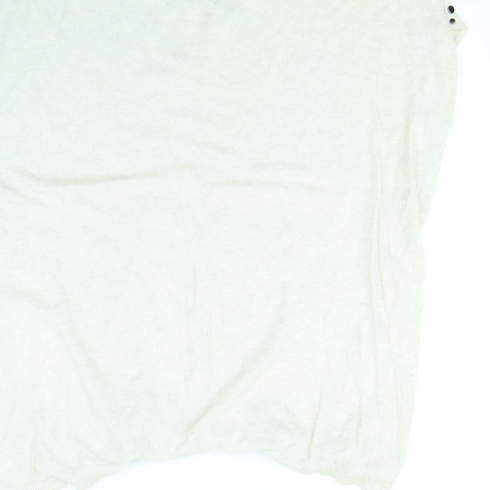 Warehouse Womens White Pullover Jumper Size 10