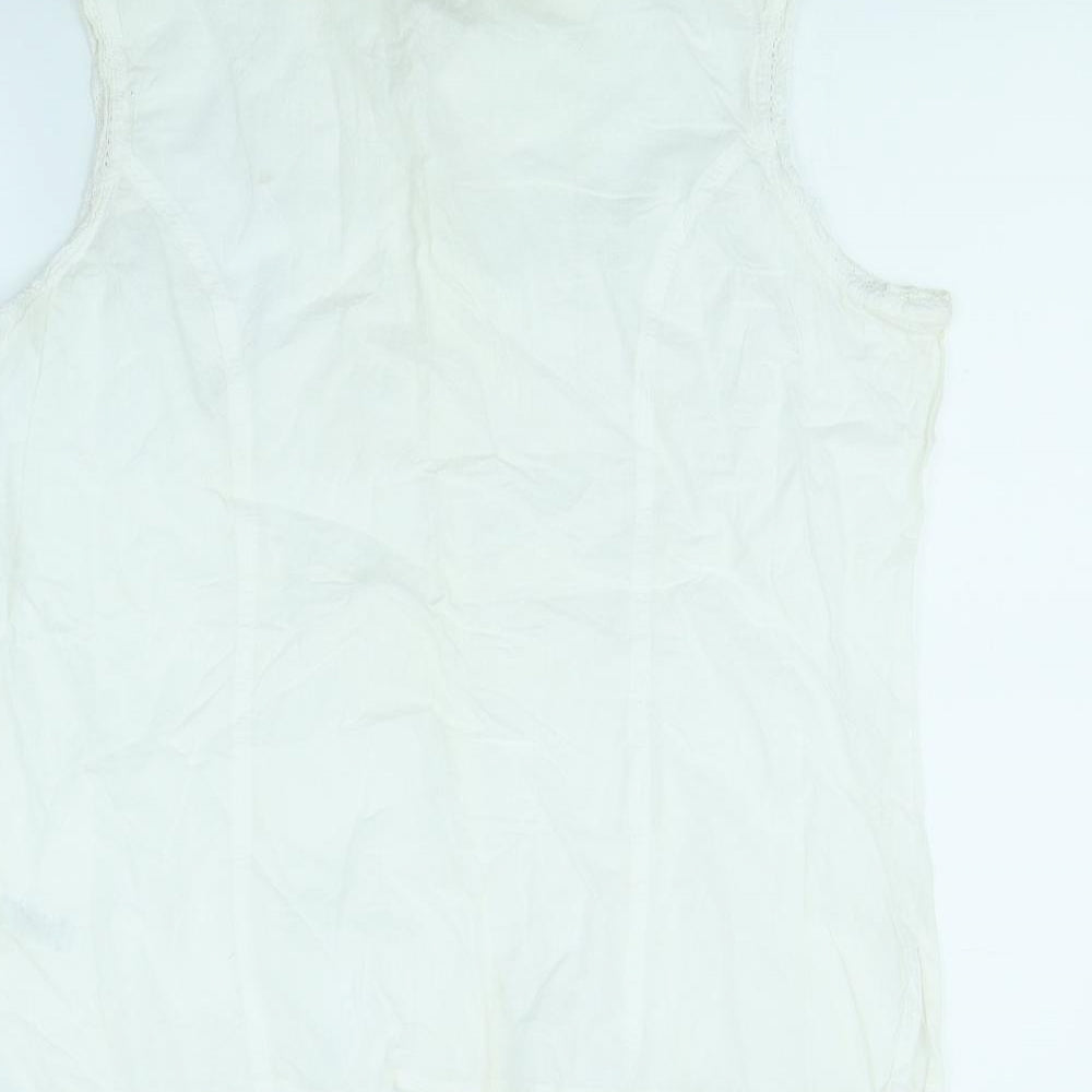 BHS Womens White Basic Button-Up Size 16