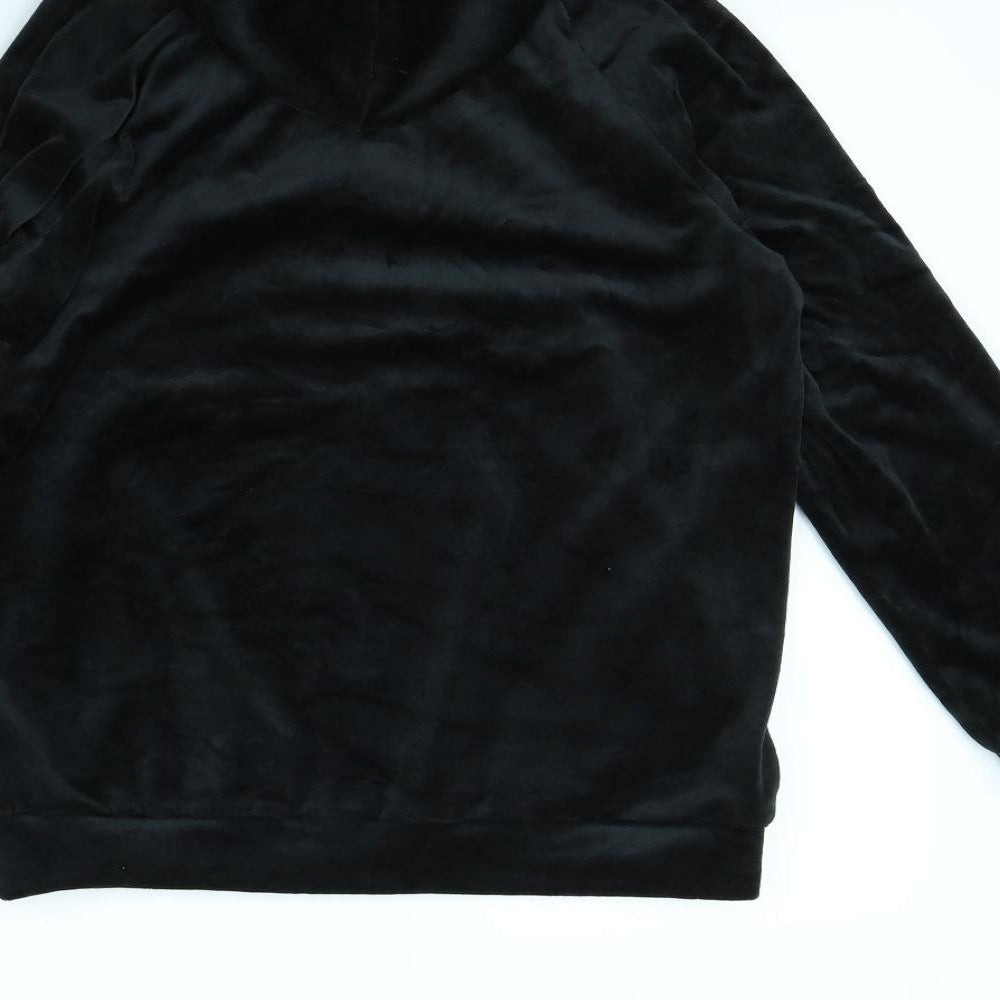 Duvet Days Womens Black Pullover Hoodie Size 8
