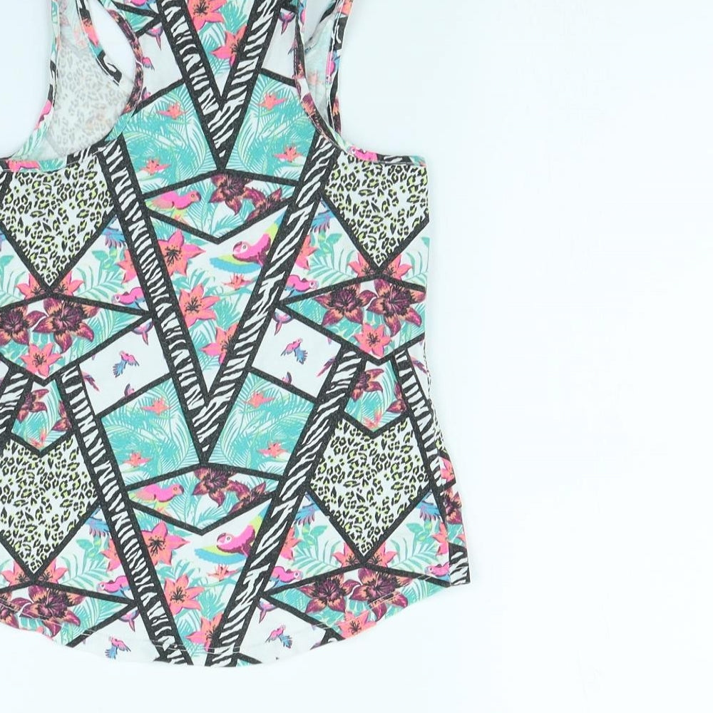F&F Girls Multicoloured Spotted Basic Tank Size 7 Years - Birds