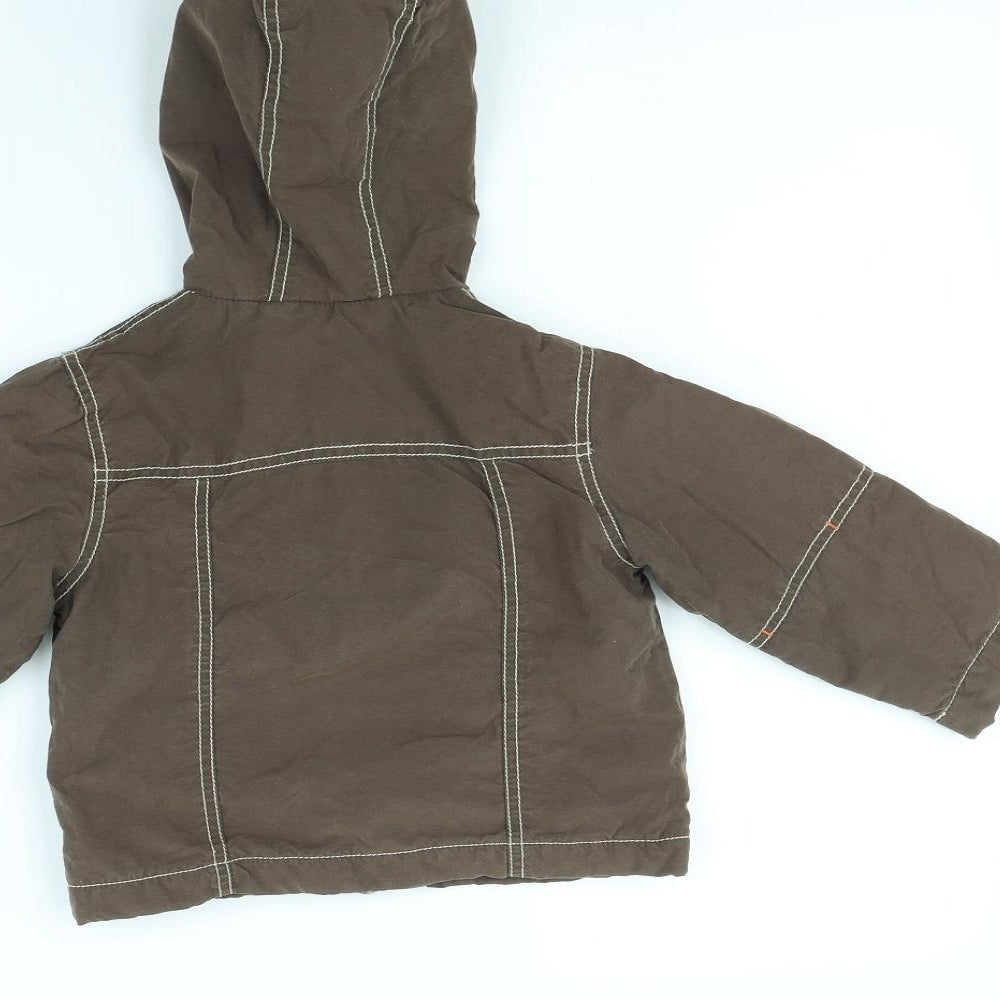 Mothercare Girls Brown Rain Coat Coat Size 2 Years