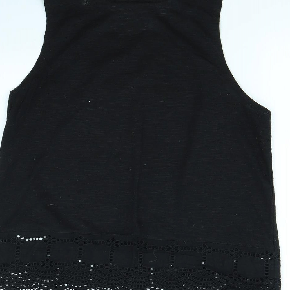 New Look Womens Black Basic Tank Size 10