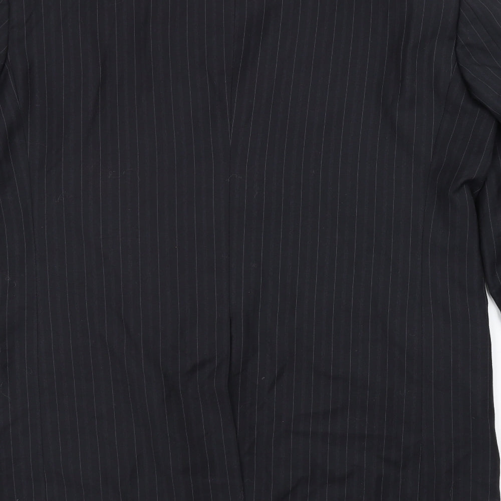 Ventuno Mens Black Jacket Suit Jacket Size 40