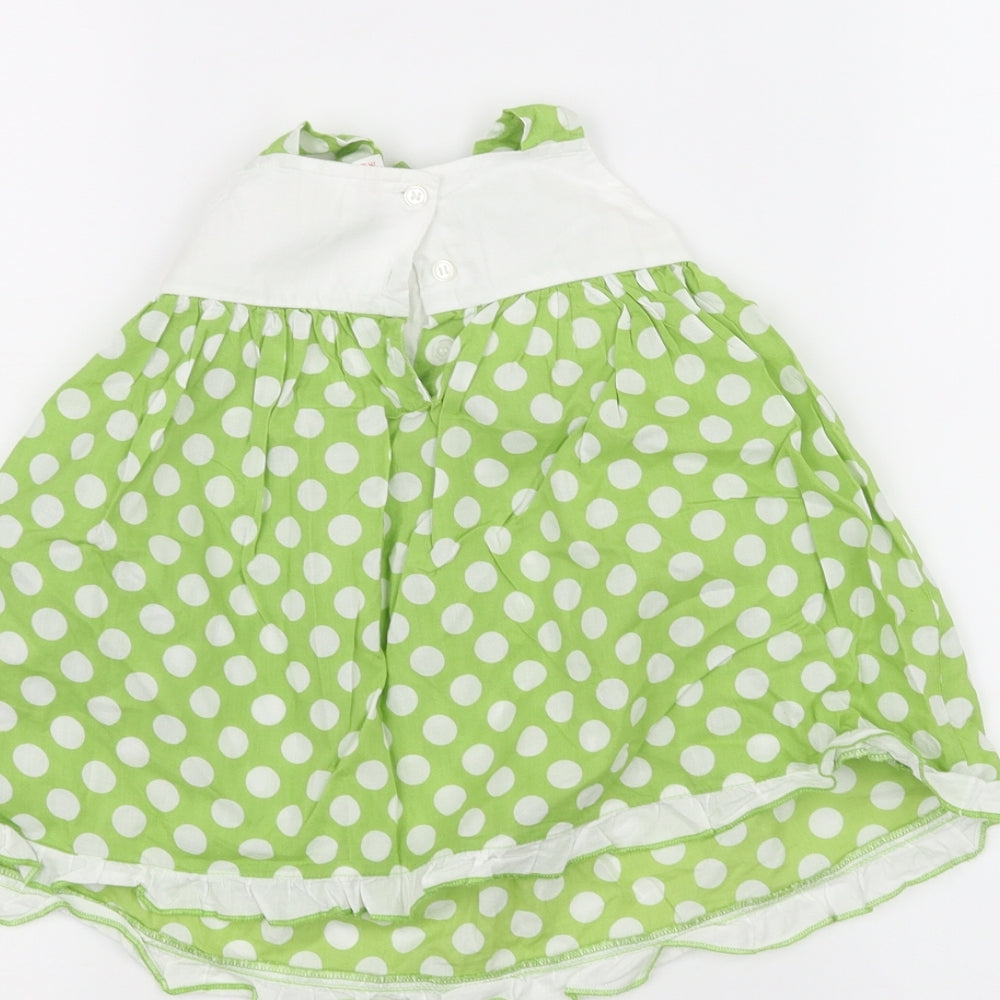 NEXT Baby Green Polka Dot A-Line Size 3-6 Months