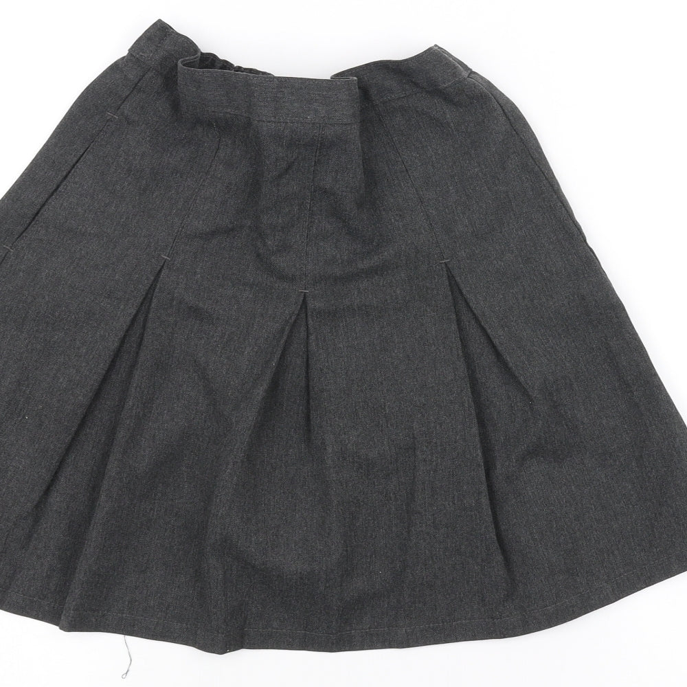 Marks and Spencer Girls Grey A-Line Skirt Size 8-9 Years