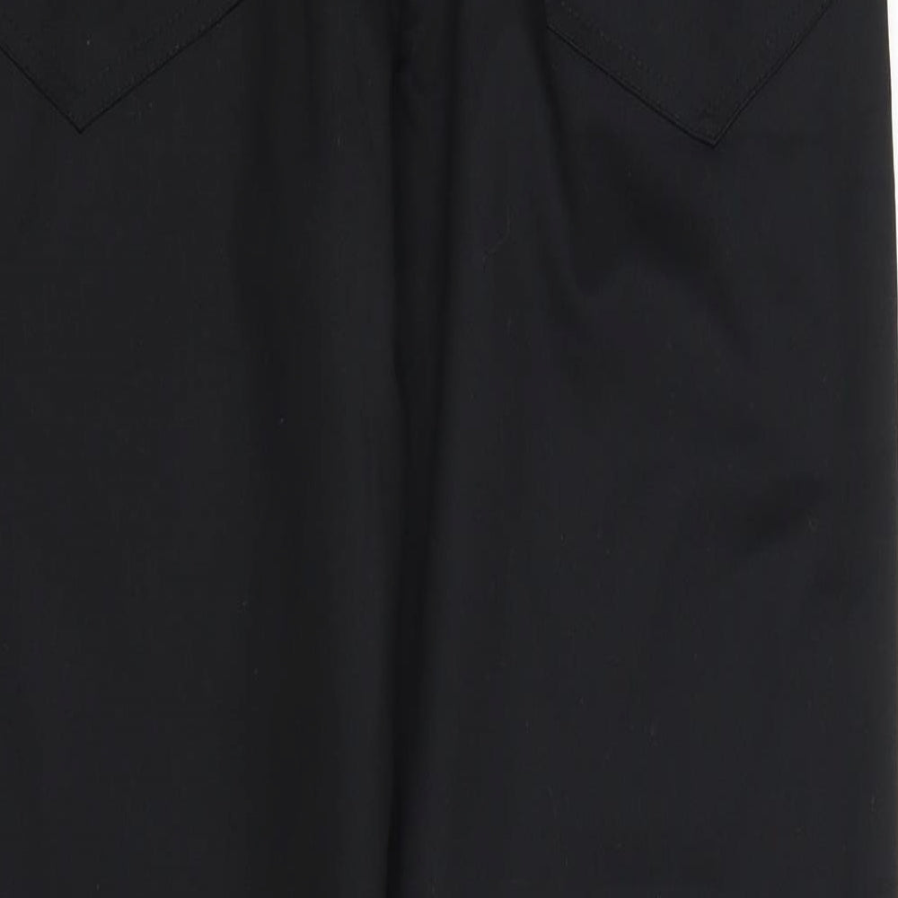 Alexandra Womens Black Chino Trousers Size 12 L26 in