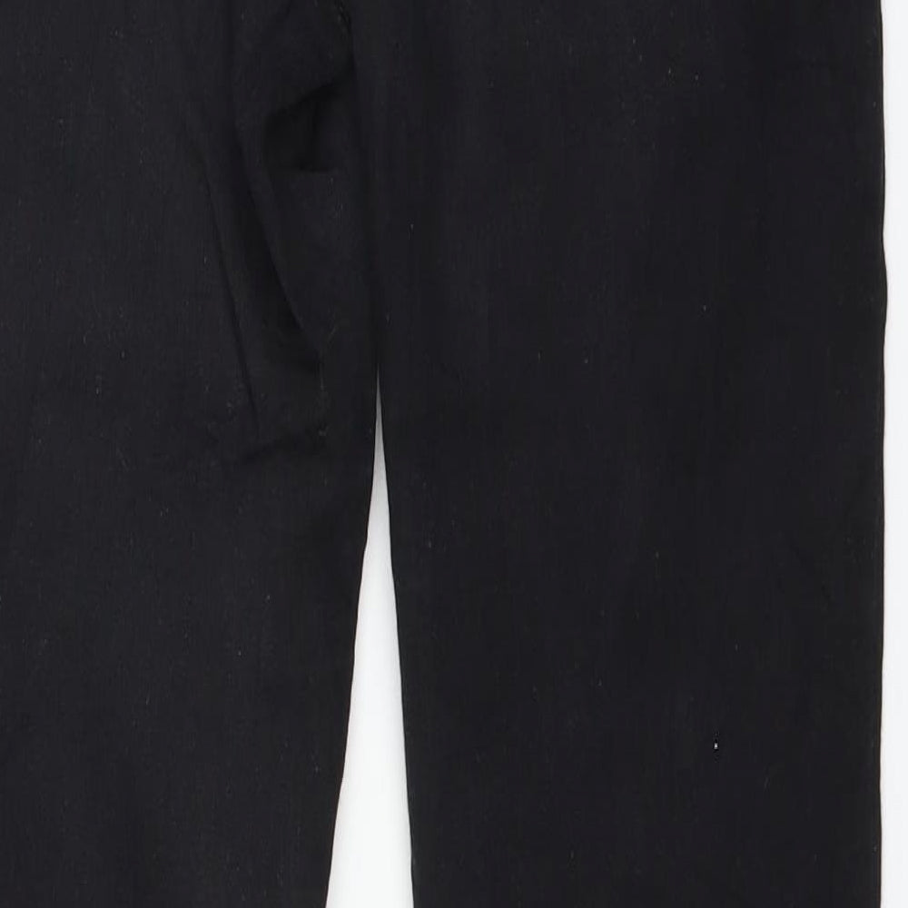Denim Womens Black Denim Straight Jeans Size M L30 in