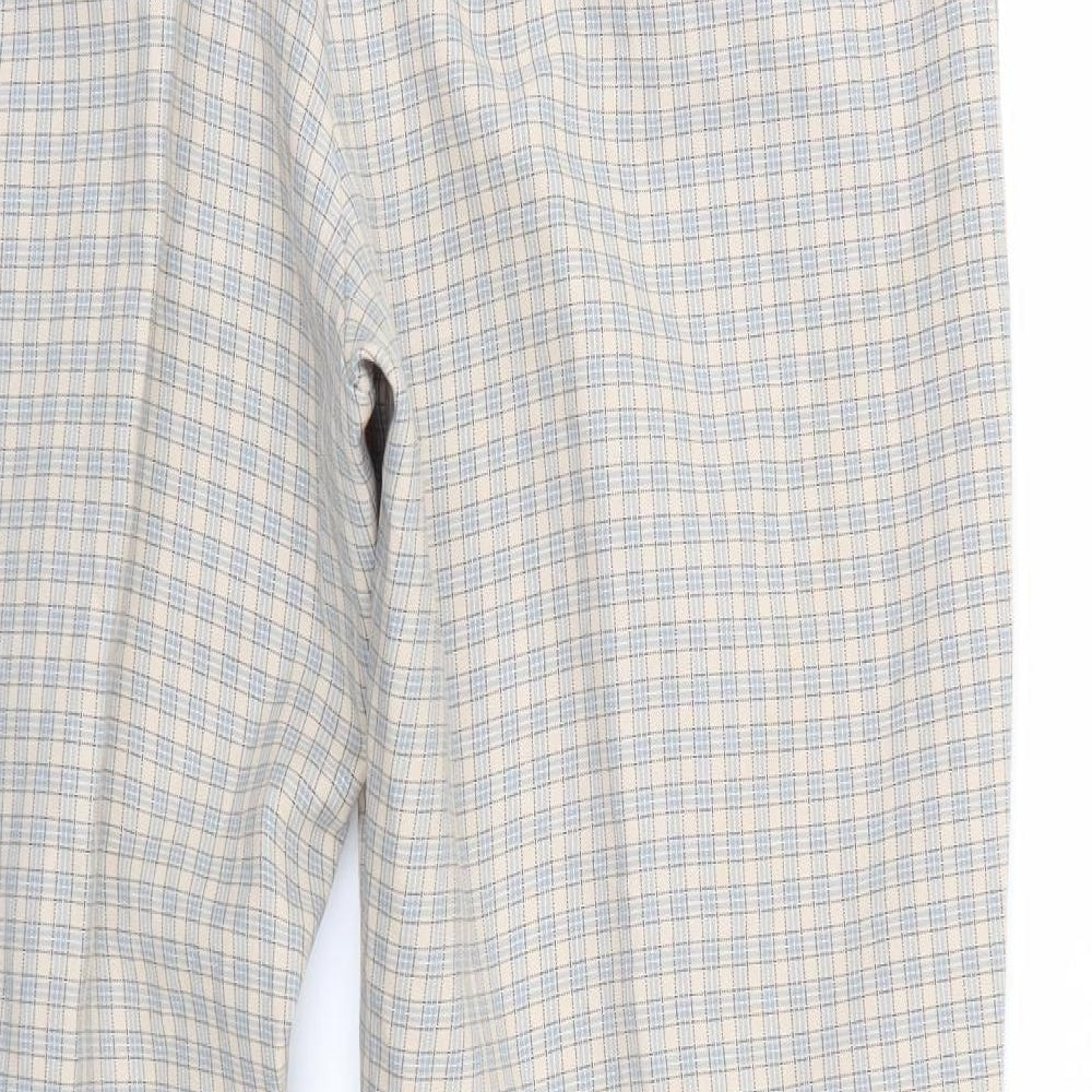 Guitano Womens Multicoloured Check Trousers Size 16 L26 in