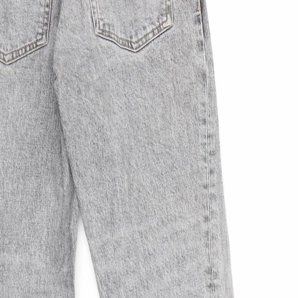 Top Shop Mens Grey Denim Cropped Jeans Size 24 L26 in