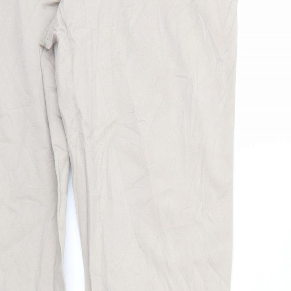 Charles Jogule Womens Beige Denim Straight Jeans Size 32 in L29 in