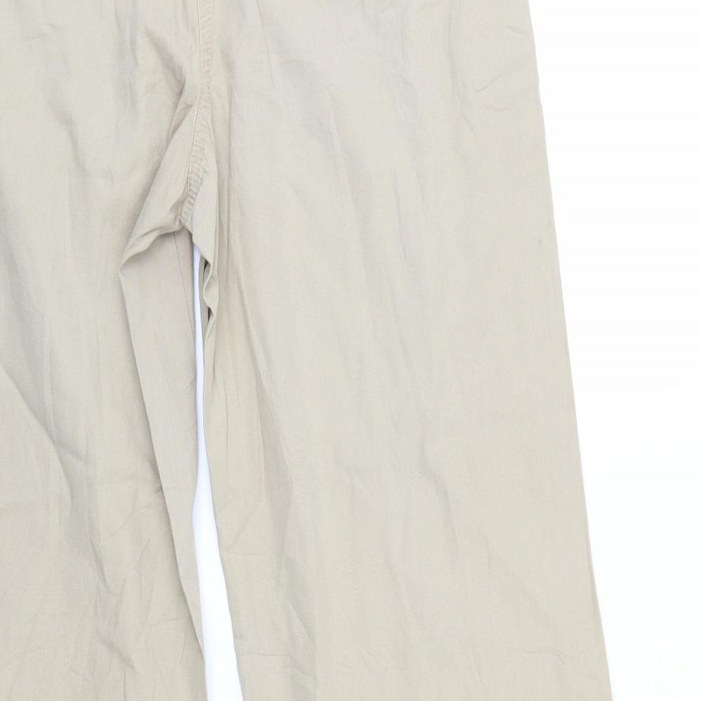 Street One Womens Beige Straight Jeans Size 14 L30 in