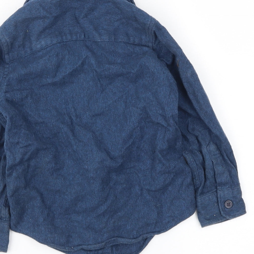 F&F Boys Blue Basic Button-Up Size 2-3 Years