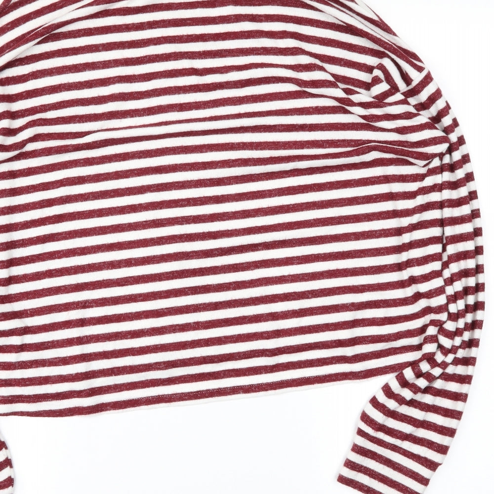 Primark Womens Red Striped Pullover Jumper Size L
