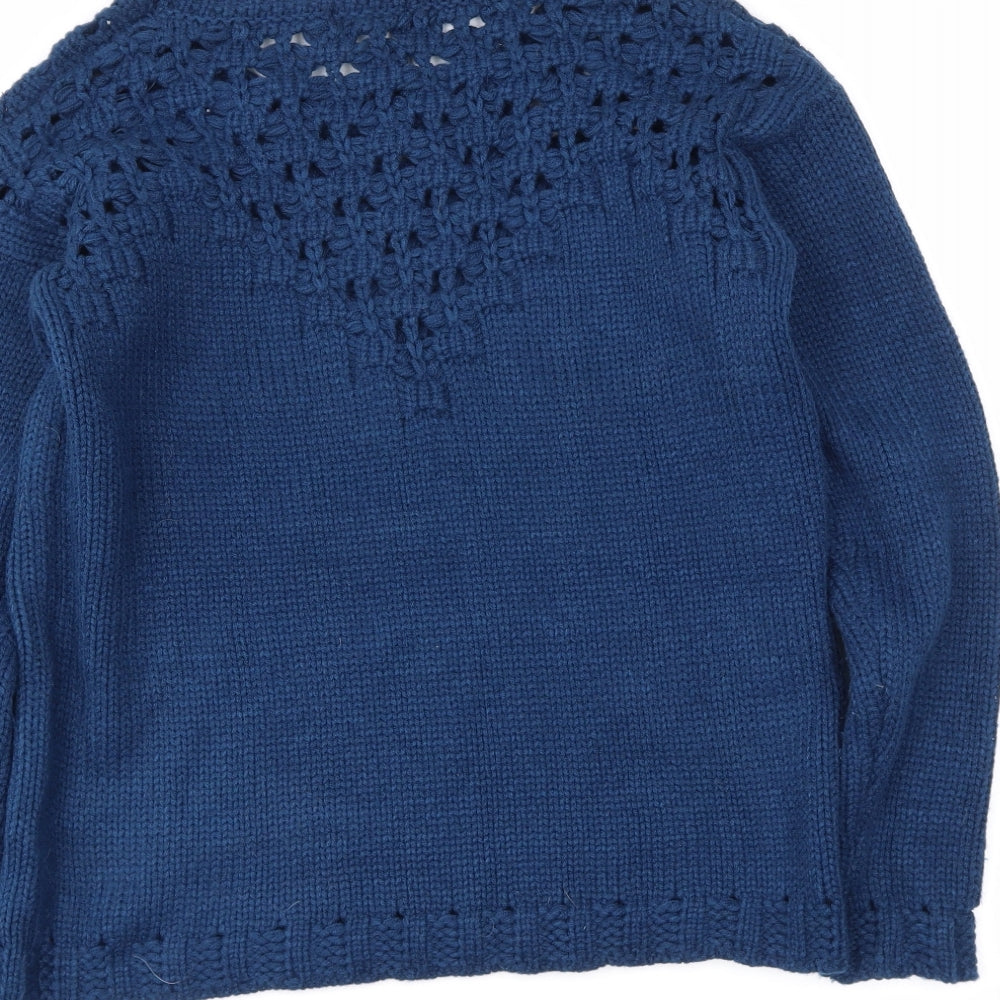QED London Womens Blue Pullover Jumper Size S