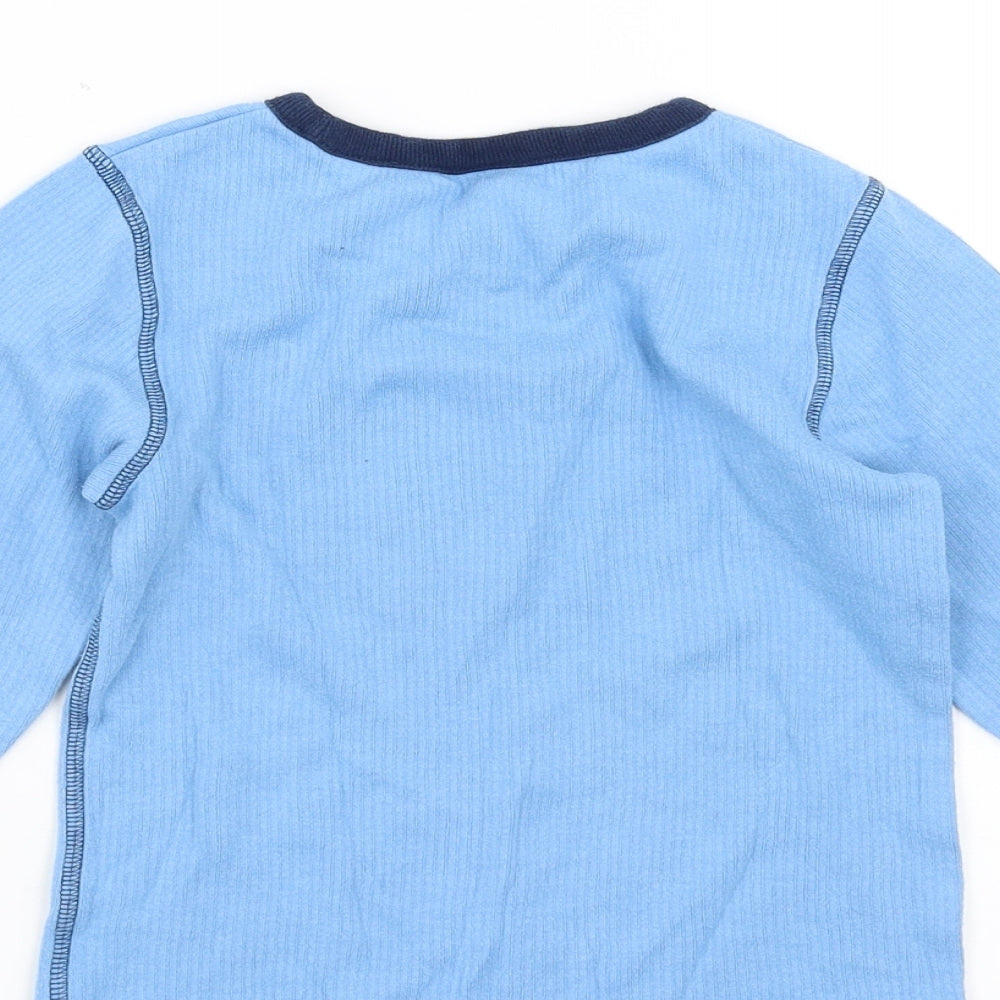 Marks and Spencer Boys Blue Solid Pyjama Top Size 6-7 Years - Manchester City Football Club