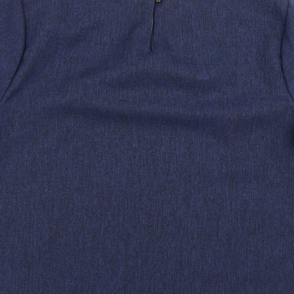 li li womens clothing Womens Blue Basic Blouse Size 3XL
