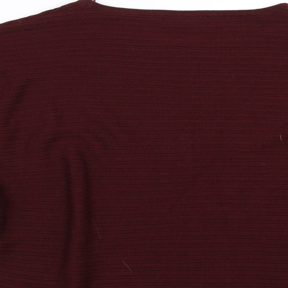 F&F Womens Red Pullover Jumper Size 10