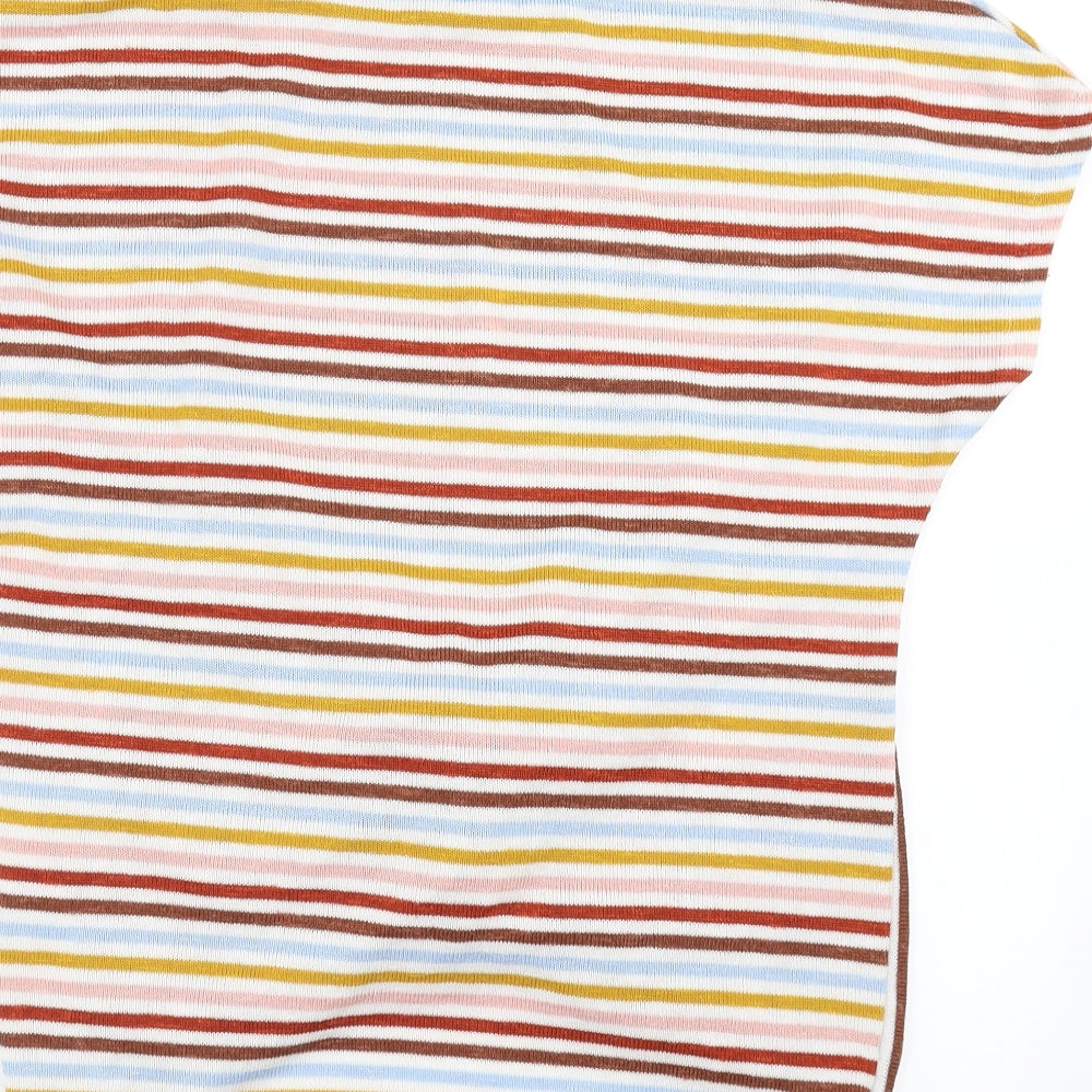 New Look Womens Multicoloured Striped Pullover Jumper Size M - Twist front