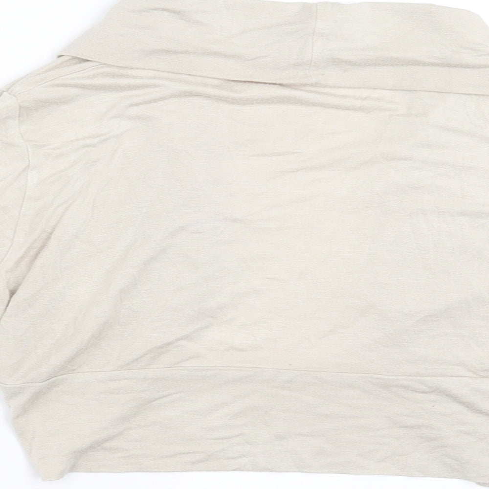 Kurt Muller Womens Beige Shrug Jumper Size S