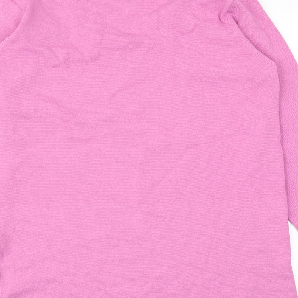 Michele Hope Womens Pink Pullover Jumper Size 10