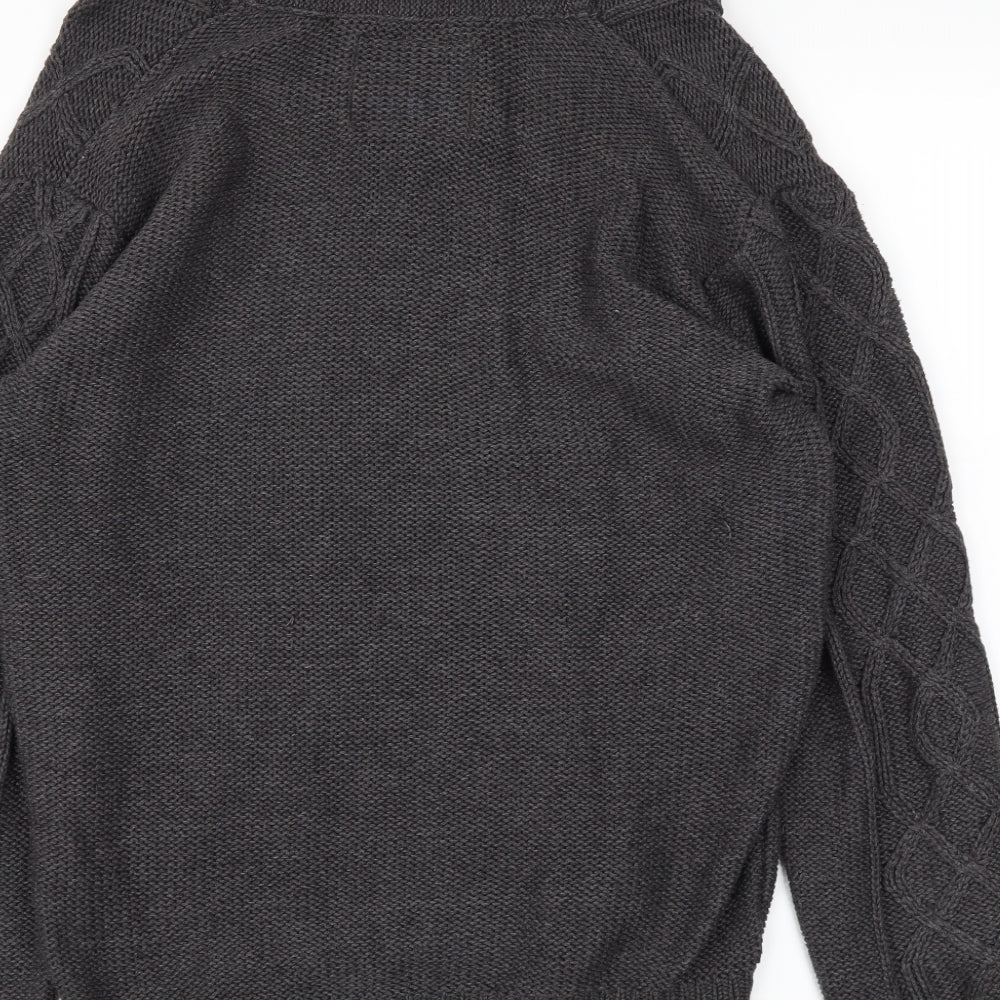 dr wash Mens Grey Pullover Jumper Size L