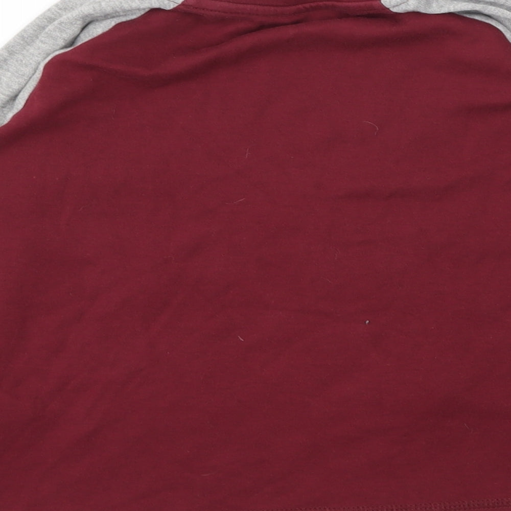 George Boys Red Animal Print Basic T-Shirt Size 8-9 Years