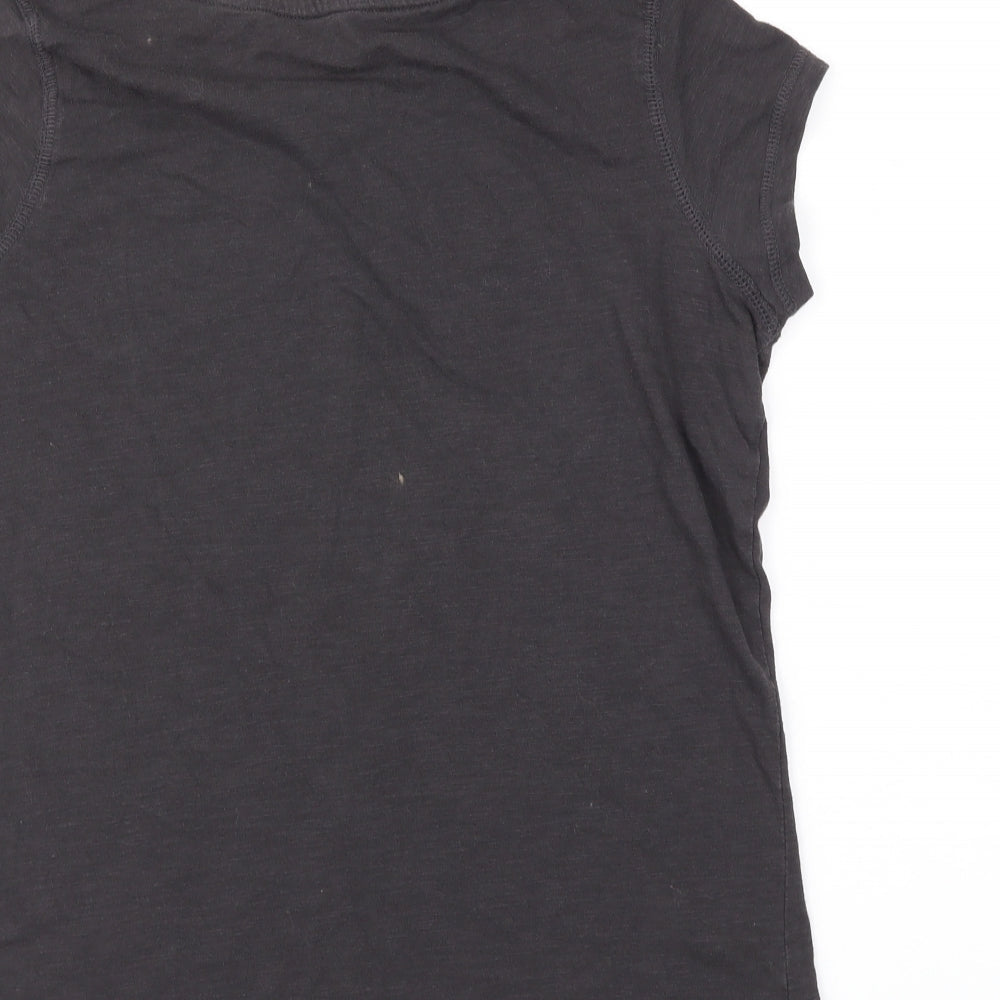 ACE Womens Black Basic T-Shirt Size S