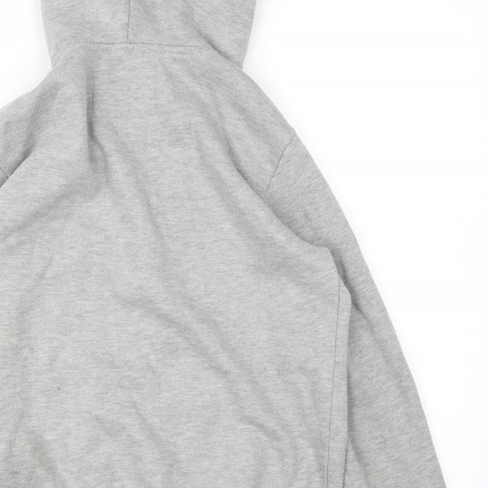 YD Girls Grey Full Zip Hoodie Size 12-13 Years